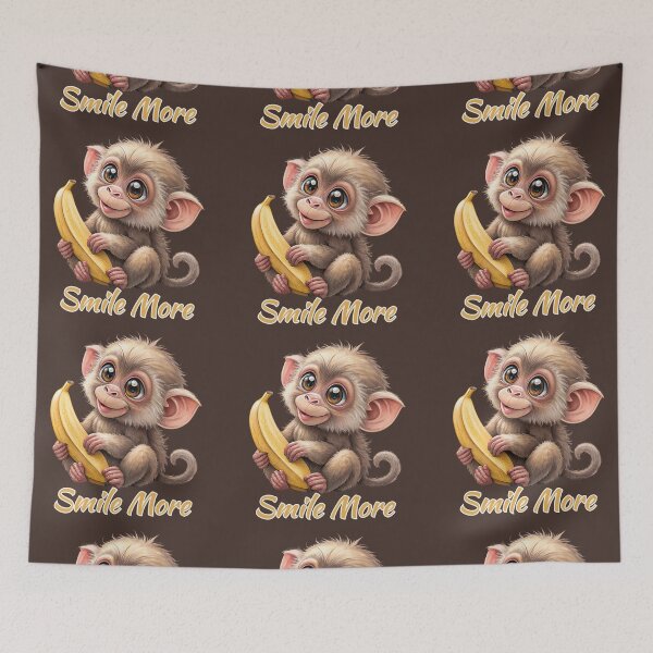 Item preview, Cute Baby Monkey Holding a Banana designed and sold by All About DigiCraft by Fedelina.