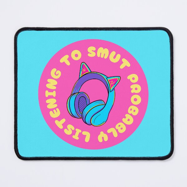 Item preview, Listening to Smut Probably Cat Ear Headphones Graphic designed and sold by feralheartsclub.