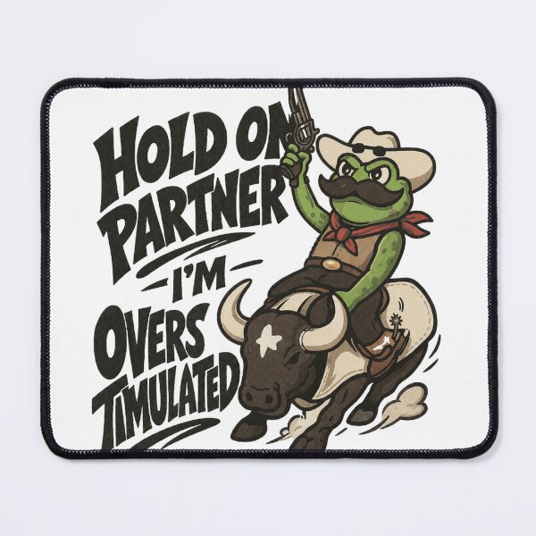 Item preview, Hold On Partner Im Overstimulated designed and sold by ryanapples2.