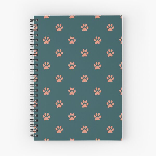 Item preview, Minimalist Peach Paw Print Pattern | Deep Teal and Peach Pet Design | Aesthetic Puppy Paws | Modern Pet Lover Art | Peach and Teal Dog Paws Pattern | Teal and Peach Animal Print designed and sold by VivaFy.