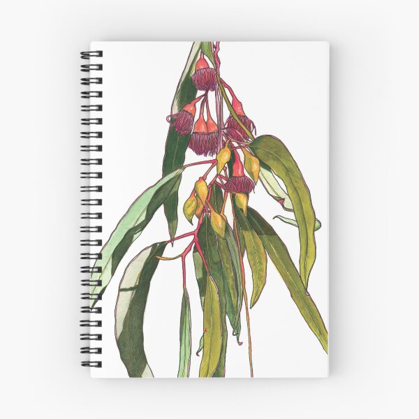 Item preview, Eucalyptus flowers leaves pink green designed and sold by blueidesign.
