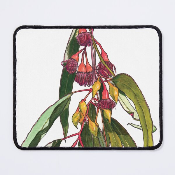 Item preview, Eucalyptus flowers leaves pink green designed and sold by blueidesign.