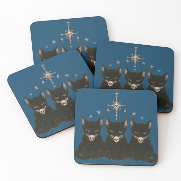 Item preview, Black Cat Coven – Gothic Halloween Trio designed and sold by AL Gothic Whimsy.
