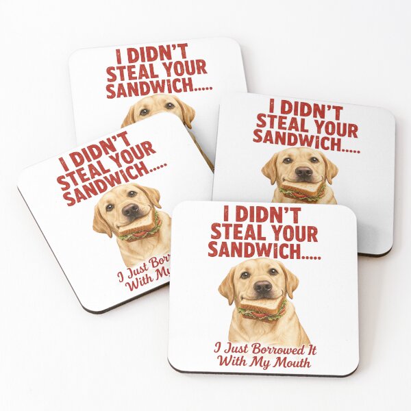 Item preview, Labrador Retriever Stealing Sandwich designed and sold by ryanapples2.