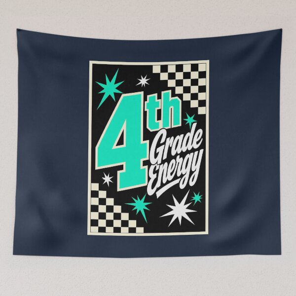 Item preview, Retro Y2K 4th Grade Energy Checkerboard Sticker designed and sold by FestivityFinds.