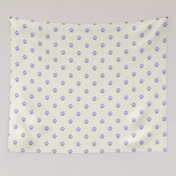 Item preview, Cute Lavender Paw Print Pattern | Minimalist Pet Lover Design | Aesthetic Puppy Paws | Cream and Purple Paw Prints | Puppy Love Pattern | Dog Paw Seamless Design designed and sold by VivaFy.