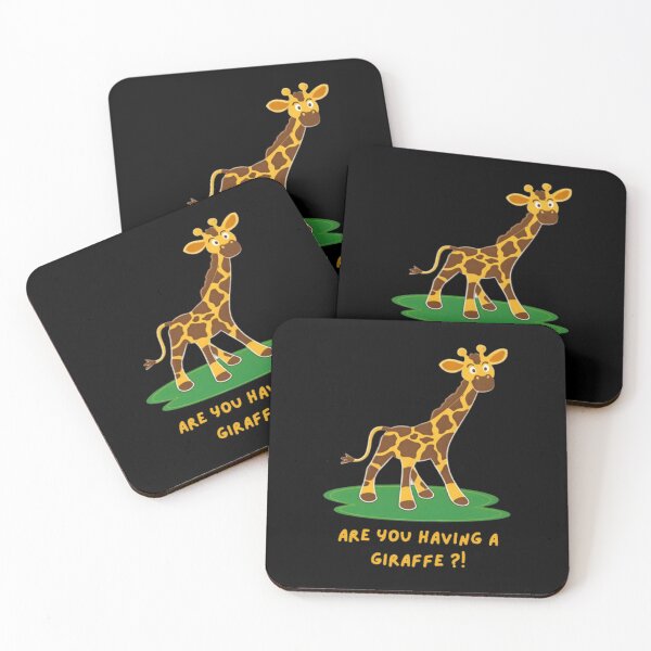 Item preview, Funny Giraffe Cartoon designed and sold by EmmaleveNArt.