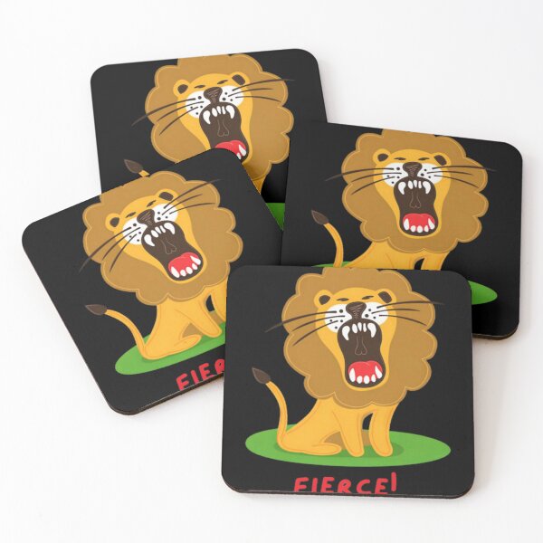 Item preview, Fierce Roaring Lion Cartoon designed and sold by EmmaleveNArt.