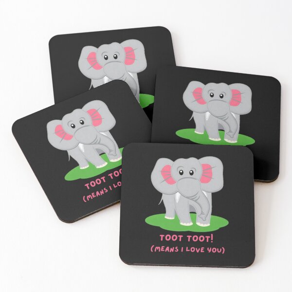 Item preview, Toot Toot! Cute Baby Elephant Cartoon designed and sold by EmmaleveNArt.