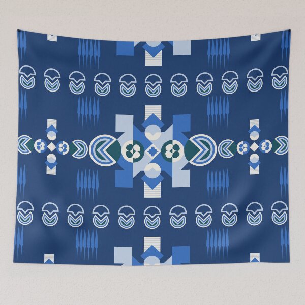 Item preview, Blue Abstract Seamless Pattern designed and sold by CHANCHANAI.