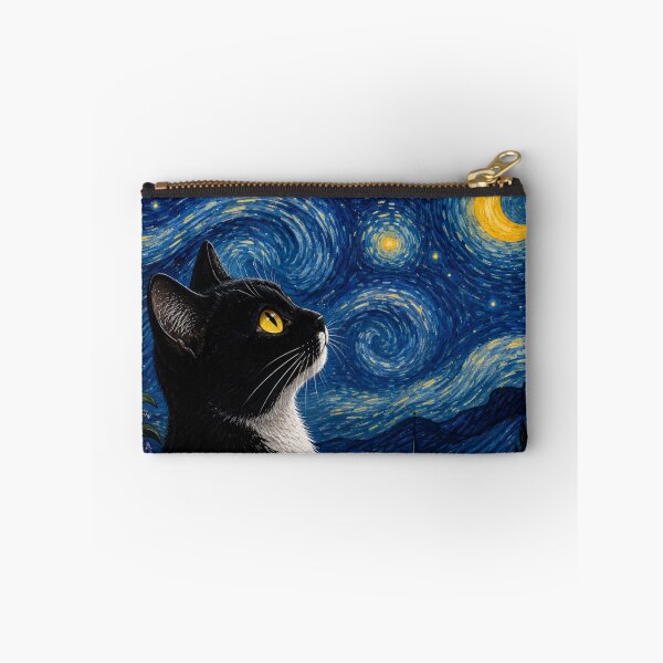 Item preview, Tuxedo Cat Starry Night designed and sold by Myra365Art.