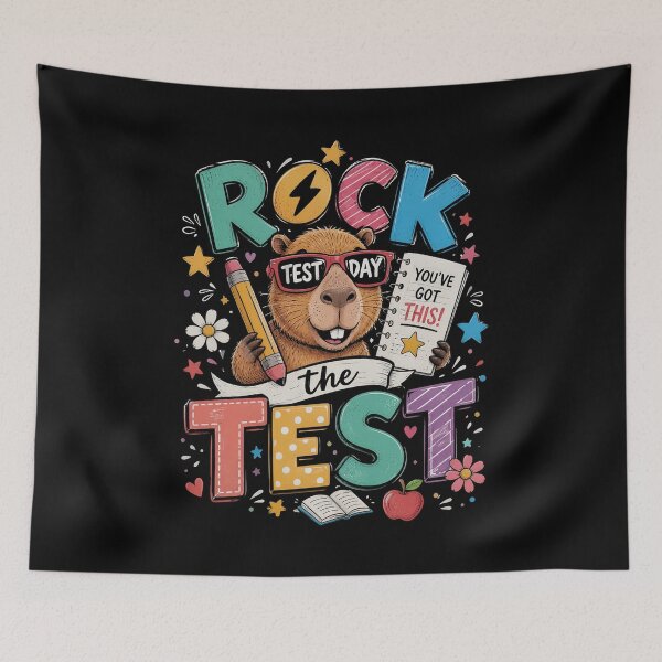 Item preview, Rock The Test Day Funny Capybara Exam Testing Day School designed and sold by OlakunleOloroz.