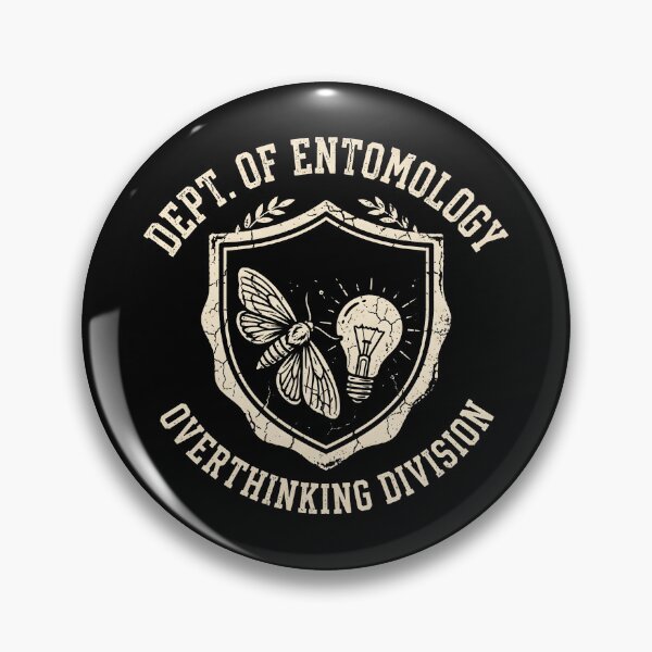 Item preview, Dept of Entomology Overthinking Division Vintage Crest Moth Lightbulb Graphic designed and sold by SplashTastic.
