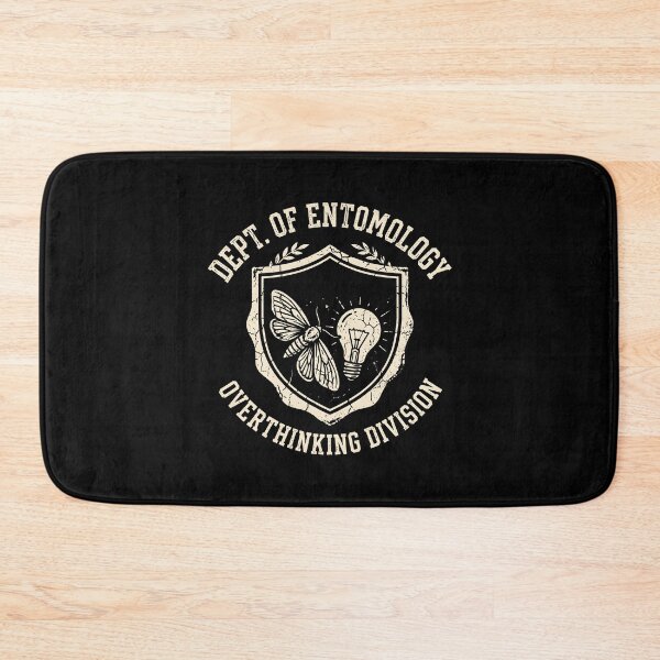 Item preview, Dept of Entomology Overthinking Division Vintage Crest Moth Lightbulb Graphic designed and sold by SplashTastic.