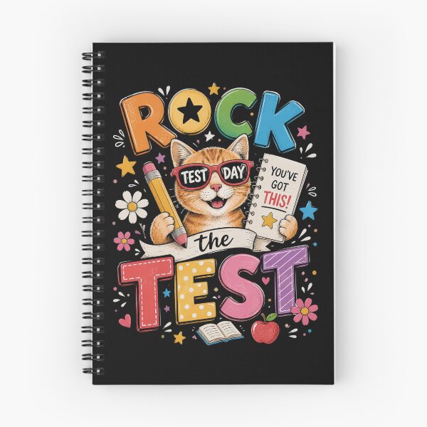 Item preview, Rock The Test Day Funny Cat Exam Testing Day School designed and sold by OlakunleOloroz.