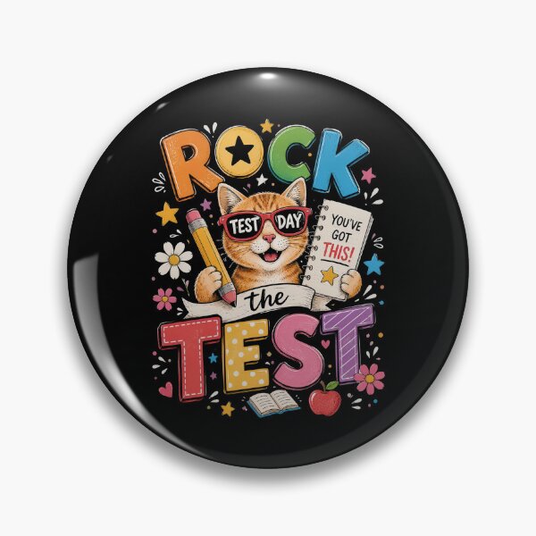 Item preview, Rock The Test Day Funny Cat Exam Testing Day School designed and sold by OlakunleOloroz.