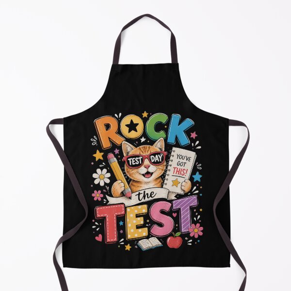 Item preview, Rock The Test Day Funny Cat Exam Testing Day School designed and sold by OlakunleOloroz.