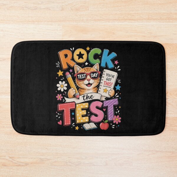 Item preview, Rock The Test Day Funny Cat Exam Testing Day School designed and sold by OlakunleOloroz.