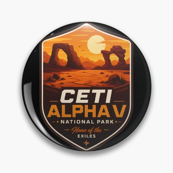 Item preview, Ceti Alpha Desert World Retro Sci-Fi  designed and sold by FrontierCosmic.