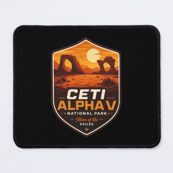 Item preview, Ceti Alpha Desert World Retro Sci-Fi designed and sold by FrontierCosmic.