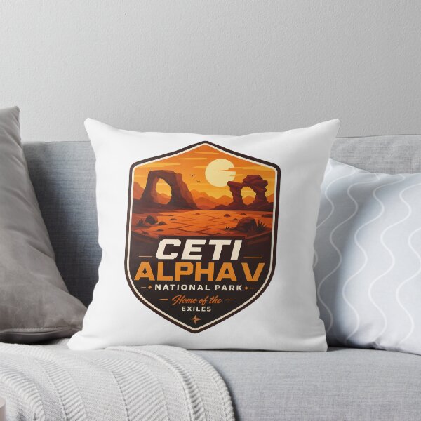 Item preview, Ceti Alpha Desert World Retro Sci-Fi  designed and sold by FrontierCosmic.