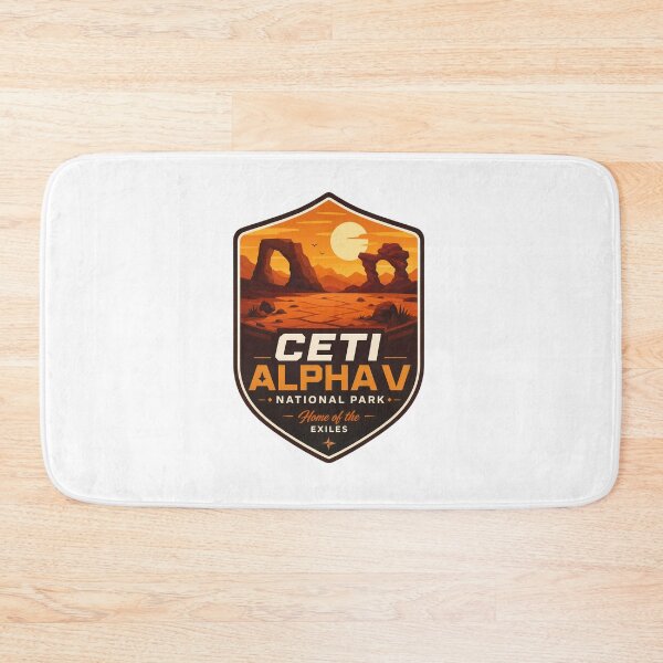 Item preview, Ceti Alpha Desert World Retro Sci-Fi  designed and sold by FrontierCosmic.