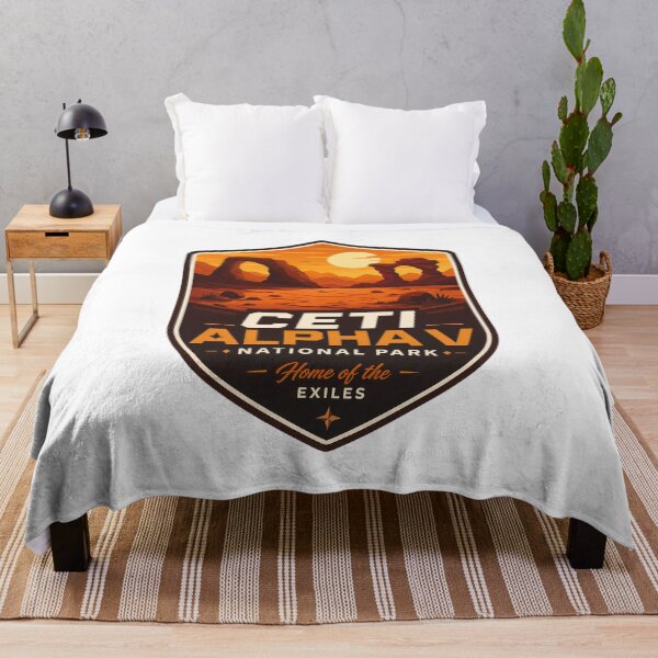Item preview, Ceti Alpha Desert World Retro Sci-Fi designed and sold by FrontierCosmic.