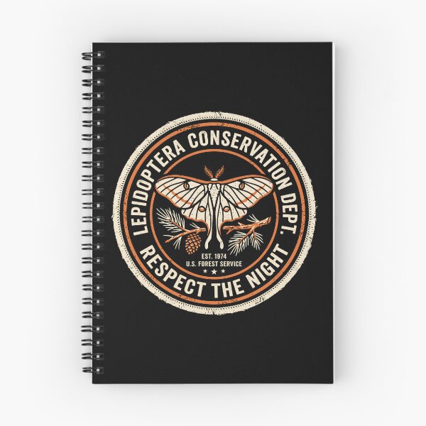 Item preview, Lepidoptera Conservation Dept Respect The Night Retro Moth Badge designed and sold by SplashTastic.
