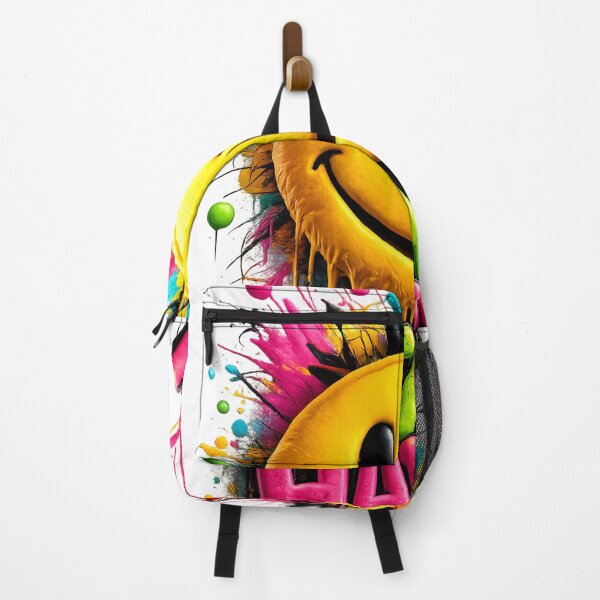 Item preview, Stay Happy Colorful Graffiti Smiley Face Art designed and sold by FutureGarb.