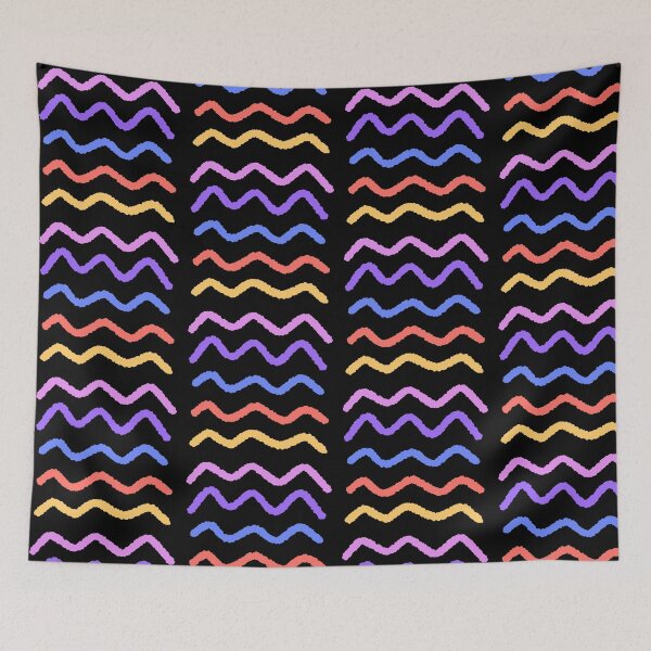 Item preview, Colorful Hand Drawn Wavy Lines Pattern designed and sold by ubborn.