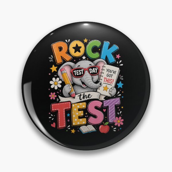 Item preview, Rock The Test Day Funny Elephant Exam Testing Day School designed and sold by OlakunleOloroz.