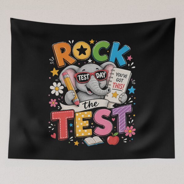 Item preview, Rock The Test Day Funny Elephant Exam Testing Day School designed and sold by OlakunleOloroz.