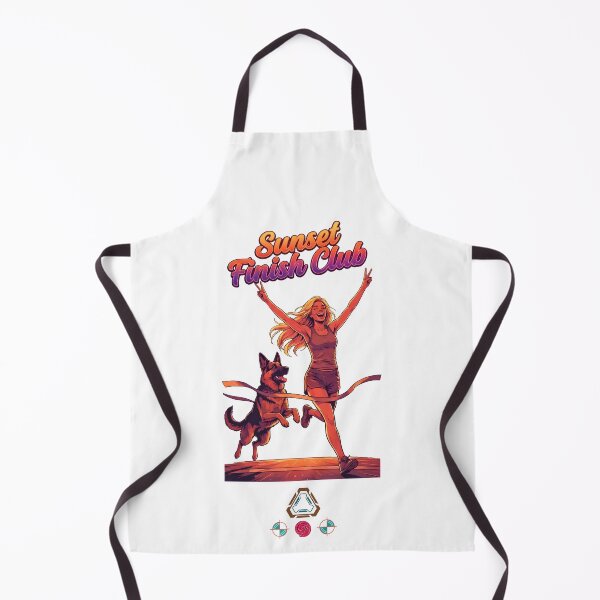 Item preview, Sunset Finish Club: Runner & Dog Duo designed and sold by Whimsy Trail Co.