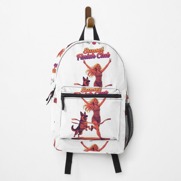 Item preview, Sunset Finish Club: Runner & Dog Duo designed and sold by Whimsy Trail Co.
