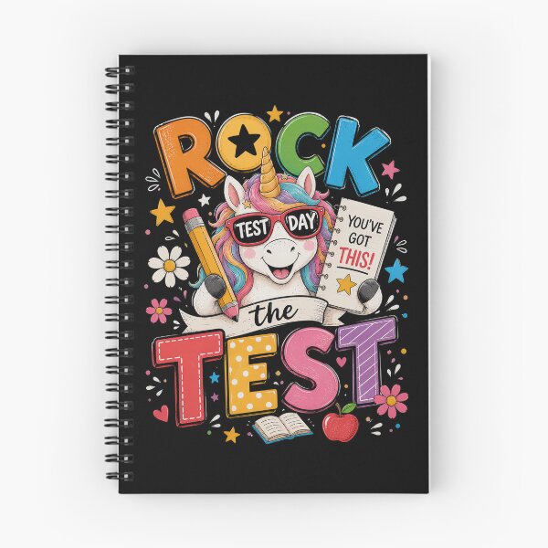 Item preview, Rock The Test Day Funny Unicorn Exam Testing Day School designed and sold by OlakunleOloroz.