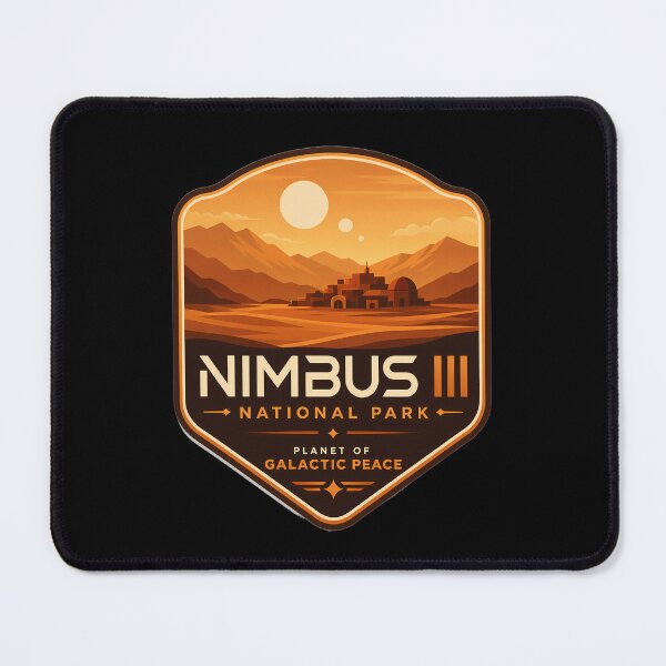 Item preview, Nimbus III Peace World Retro Sci-Fi  designed and sold by FrontierCosmic.