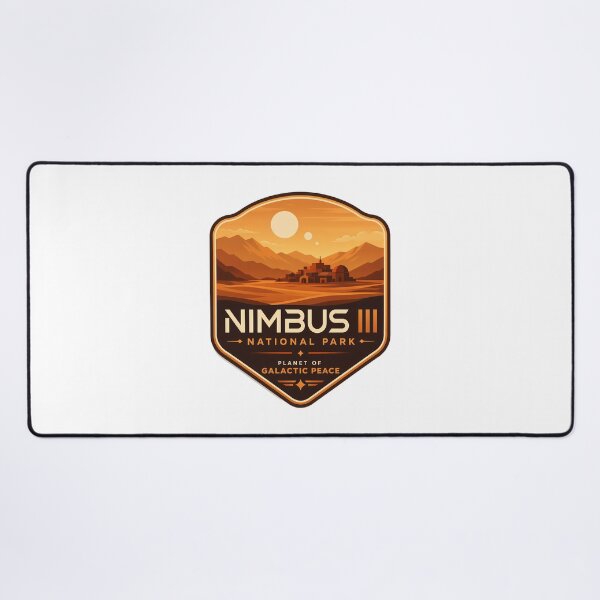 Item preview, Nimbus III Peace World Retro Sci-Fi  designed and sold by FrontierCosmic.