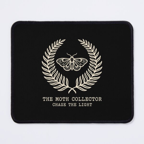 Item preview, The Moth Collector Chase The Light Wreath Minimalist Emblem designed and sold by SplashTastic.