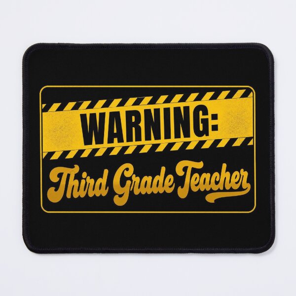 Item preview, Funny Warning Third Grade Teacher Sticker designed and sold by FestivityFinds.