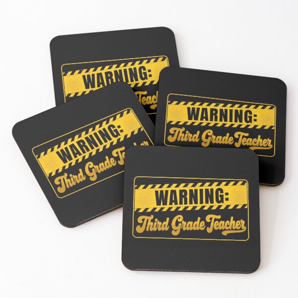 Item preview, Funny Warning Third Grade Teacher Sticker designed and sold by FestivityFinds.
