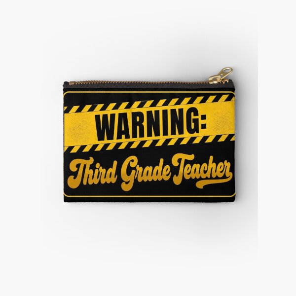Item preview, Funny Warning Third Grade Teacher Sticker designed and sold by FestivityFinds.