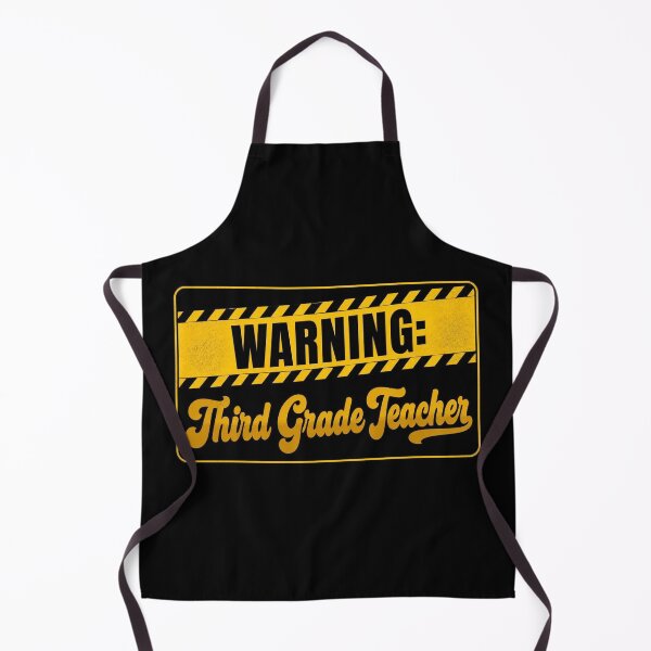 Item preview, Funny Warning Third Grade Teacher Sticker designed and sold by FestivityFinds.