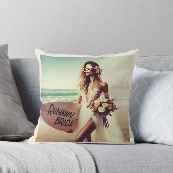 Item preview, Beach Bride Wedding Surfboard designed and sold by Voodoo Store Paranormal Collections.