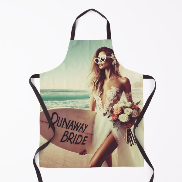Item preview, Beach Bride Wedding Surfboard designed and sold by Voodoo Store Paranormal Collections.