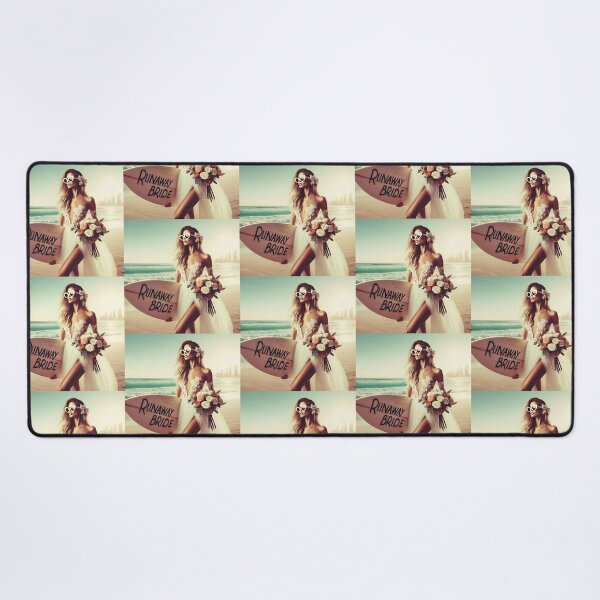 Item preview, Beach Bride Wedding Surfboard designed and sold by Voodoo Store Paranormal Collections.