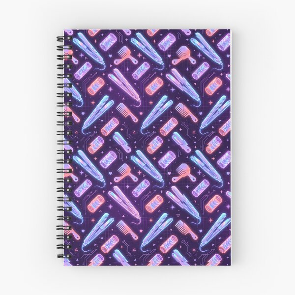 Item preview, Cyber Pastel Hair Tools Seamless Pattern Neon Salon Electronics designed and sold by SplashTastic.