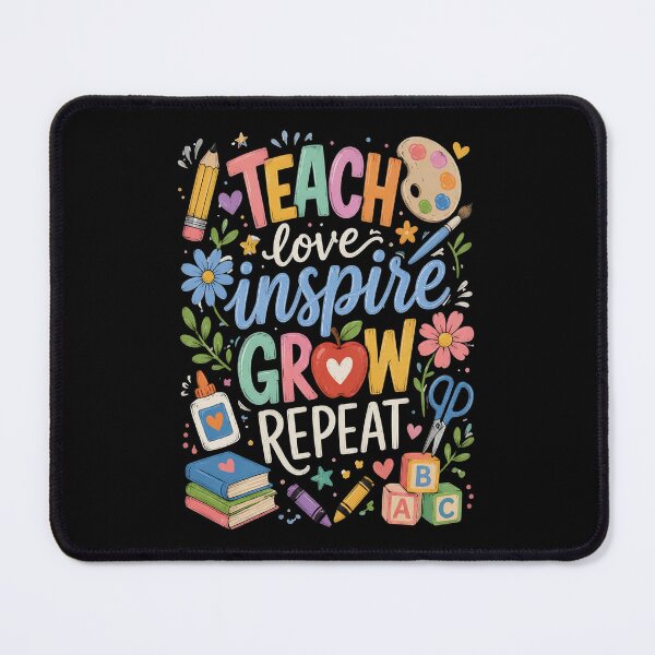 Item preview, Teach Love Inspire Grow Repeat Funny Teacher designed and sold by OlakunleOloroz.