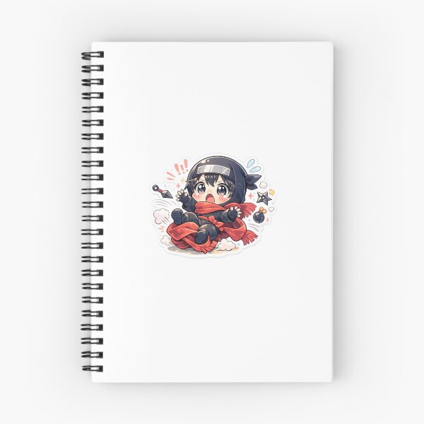 Item preview, Clumsy Anime Hero Sticker Kawaii Ninja Humor for Otakus & Anime Fans designed and sold by CutePrintCorner.