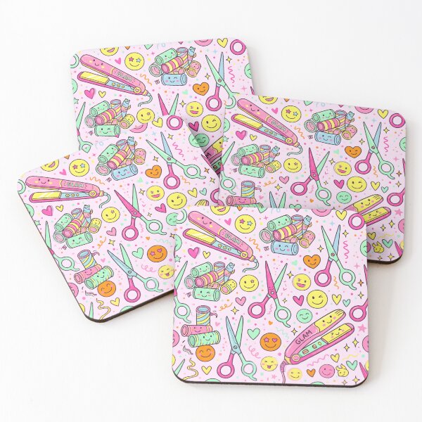 Item preview, Doodles of Hair Tools Seamless Pattern Kawaii Salon Care designed and sold by SplashTastic.