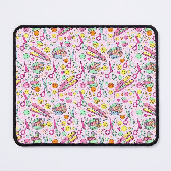 Item preview, Doodles of Hair Tools Seamless Pattern Kawaii Salon Care designed and sold by SplashTastic.
